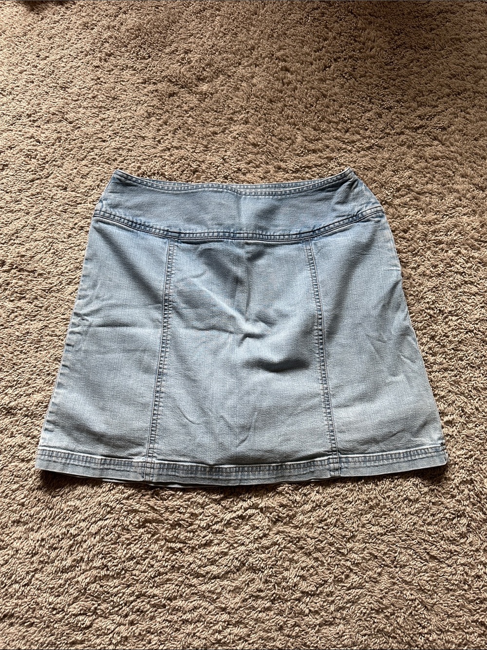 Vintage St. John's Bay Light Blue Denim Mini Skort 98% cotton
